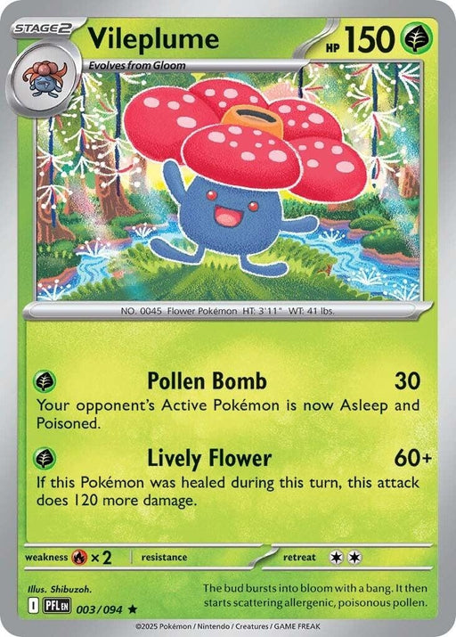 Image for Vileplume (003/094) (Reverse Holofoil) [ME02: Phantasmal Flames] - Pokemon