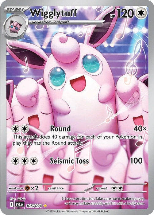 Image for Wigglytuff (105/094) (Holofoil) [ME02: Phantasmal Flames] - Pokemon