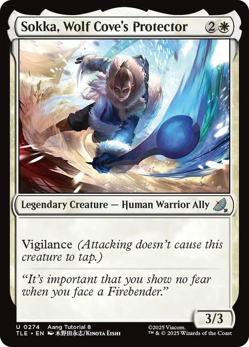 Image for Sokka, Wolf Cove's Protector (0274) (274) [Avatar: The Last Airbender: Eternal-Legal] - Magic: The Gathering
