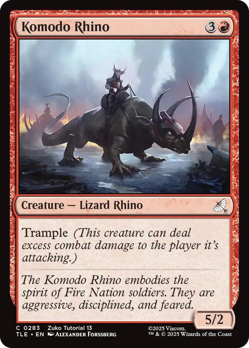 Image for Komodo Rhino (0283) (283) [Avatar: The Last Airbender: Eternal-Legal] - Magic: The Gathering