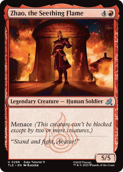 Image for Zhao, the Seething Flame (0286) (286) [Avatar: The Last Airbender: Eternal-Legal] - Magic: The Gathering