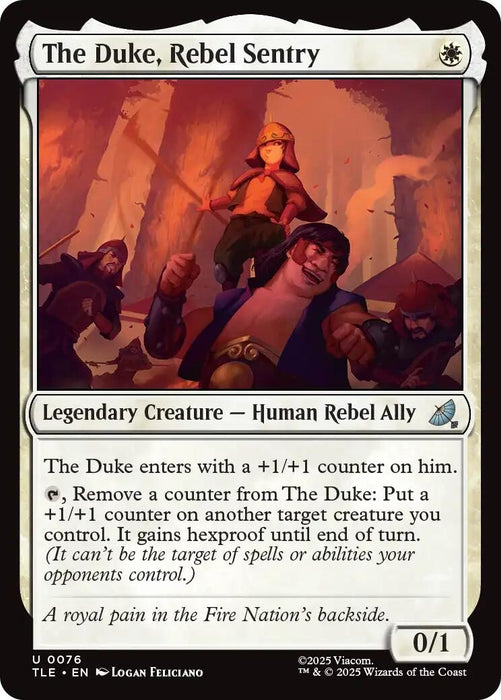 Image for The Duke, Rebel Sentry (76) (Foil) [Avatar: The Last Airbender: Eternal-Legal] - Magic: The Gathering