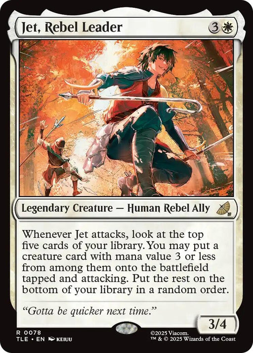Image for Jet, Rebel Leader (78) (Foil) [Avatar: The Last Airbender: Eternal-Legal] - Magic: The Gathering