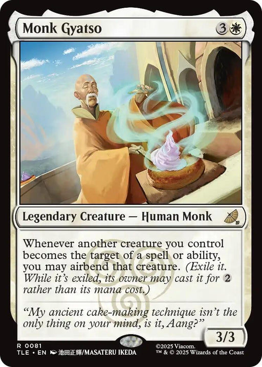 Image for Monk Gyatso (81) (Foil) [Avatar: The Last Airbender: Eternal-Legal] - Magic: The Gathering