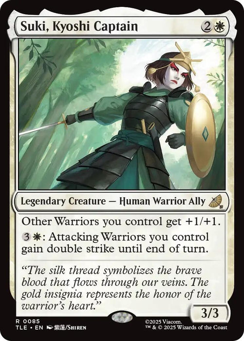 Suki, Kyoshi Captain (85) (Foil) [Avatar: The Last Airbender: Eternal-Legal]