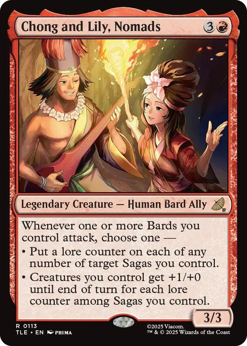 Image for Chong and Lily, Nomads (113) (Foil) [Avatar: The Last Airbender: Eternal-Legal] - Magic: The Gathering