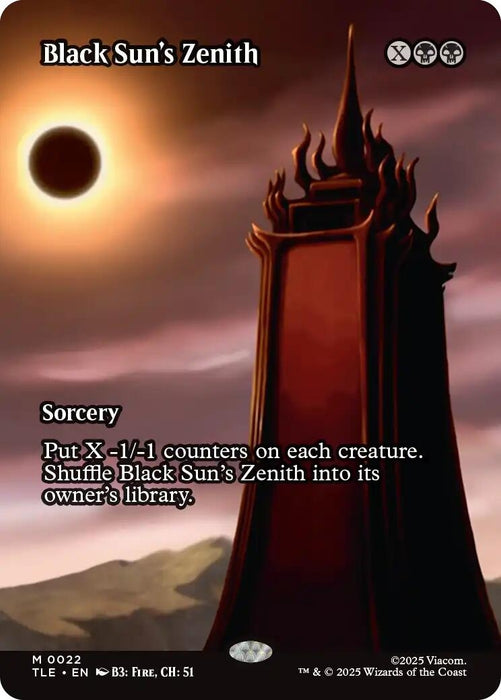 Image for Black Sun's Zenith (Borderless) (22) [Avatar: The Last Airbender: Eternal-Legal] - Magic: The Gathering