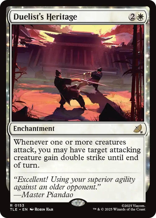 Image for Duelist's Heritage (153) (Foil) [Avatar: The Last Airbender: Eternal-Legal] - Magic: The Gathering