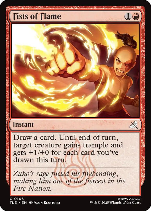 Image for Fists of Flame (166) (Foil) [Avatar: The Last Airbender: Eternal-Legal] - Magic: The Gathering