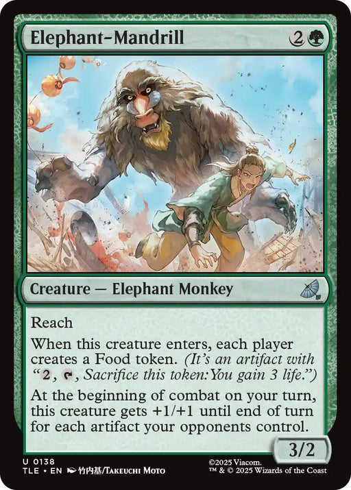 Image for Elephant-Mandrill (138) [Avatar: The Last Airbender: Eternal-Legal] - Magic: The Gathering