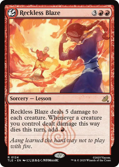 Image for Reckless Blaze (124) (Foil) [Avatar: The Last Airbender: Eternal-Legal] - Magic: The Gathering