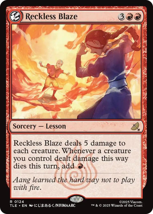 Image for Reckless Blaze (124) (Foil) [Avatar: The Last Airbender: Eternal-Legal] - Magic: The Gathering
