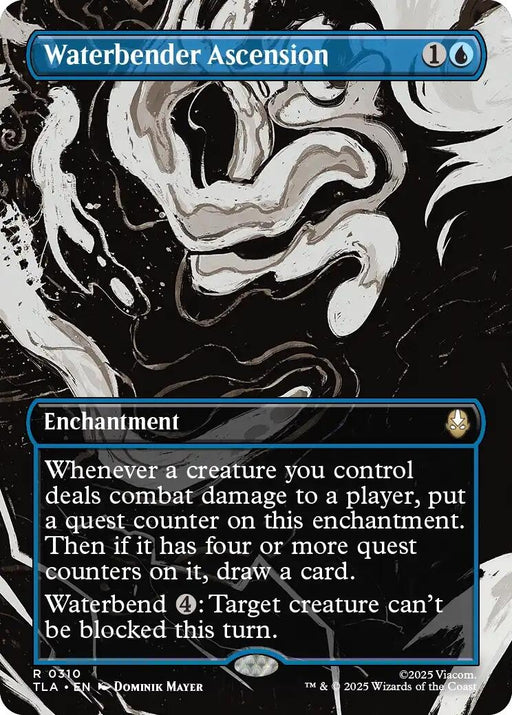 Image for Waterbender Ascension (Borderless) (310) (Foil) [Avatar: The Last Airbender] - Magic: The Gathering