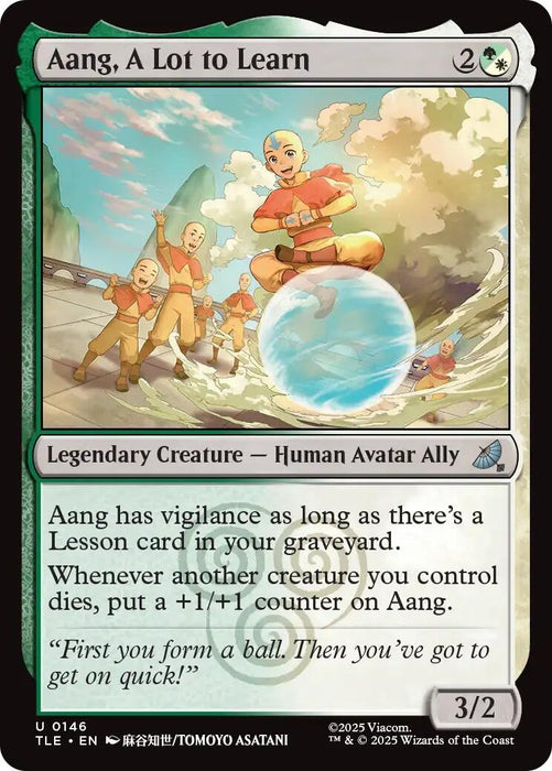 Image for Aang, A Lot to Learn (146) (Foil) [Avatar: The Last Airbender: Eternal-Legal] - Magic: The Gathering