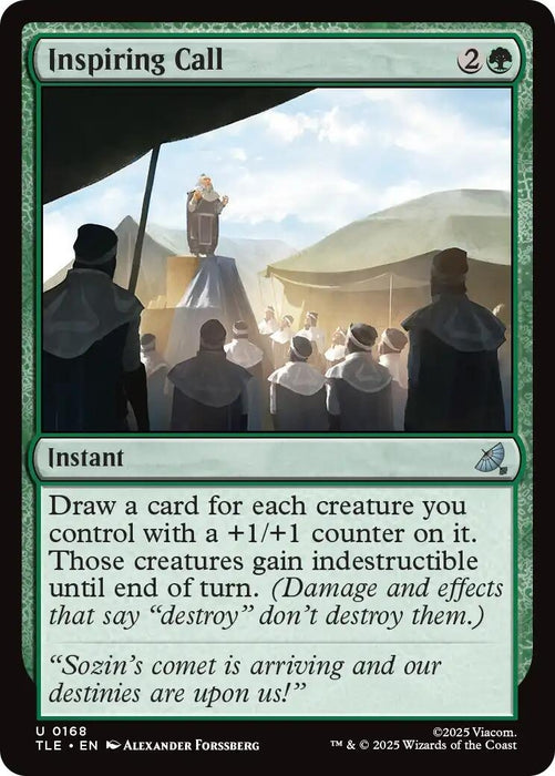 Image for Inspiring Call (168) (Foil) [Avatar: The Last Airbender: Eternal-Legal] - Magic: The Gathering