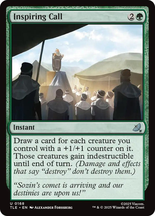 Image for Inspiring Call (168) (Foil) [Avatar: The Last Airbender: Eternal-Legal] - Magic: The Gathering