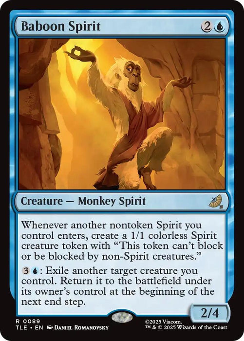 Image for Baboon Spirit (89) [Avatar: The Last Airbender: Eternal-Legal] - Magic: The Gathering