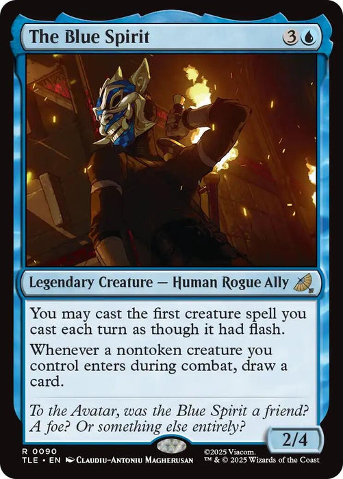 Image for The Blue Spirit (90) [Avatar: The Last Airbender: Eternal-Legal] - Magic: The Gathering