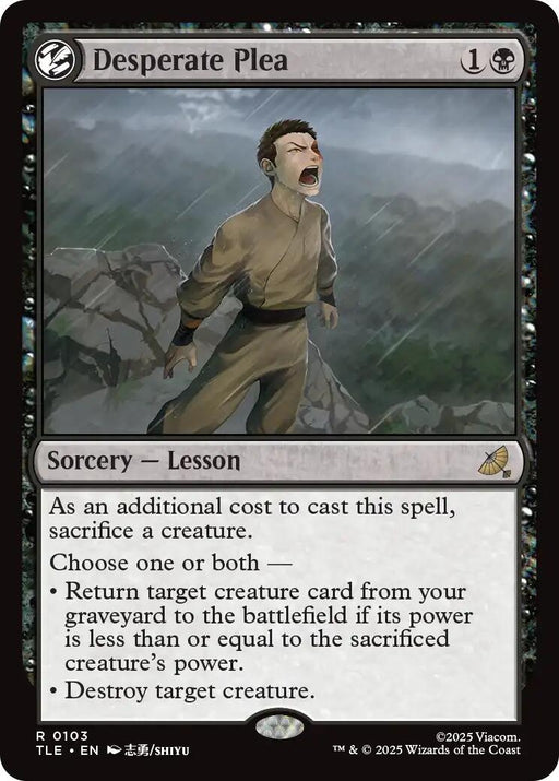 Image for Desperate Plea (103) (Foil) [Avatar: The Last Airbender: Eternal-Legal] - Magic: The Gathering