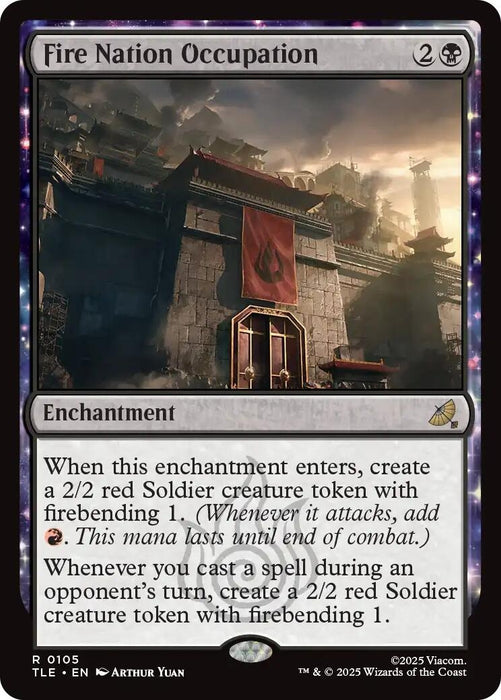 Image for Fire Nation Occupation (105) (Foil) [Avatar: The Last Airbender: Eternal-Legal] - Magic: The Gathering