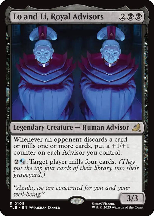 Image for Lo and Li, Royal Advisors (108) (Foil) [Avatar: The Last Airbender: Eternal-Legal] - Magic: The Gathering
