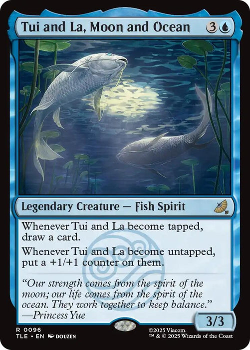 Image for Tui and La, Moon and Ocean (96) (Foil) [Avatar: The Last Airbender: Eternal-Legal] - Magic: The Gathering