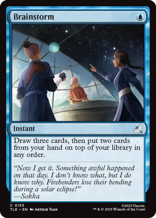 Image for Brainstorm (155) (Foil) [Avatar: The Last Airbender: Eternal-Legal] - Magic: The Gathering