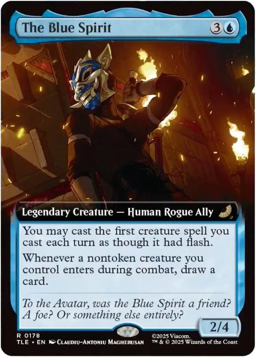 Image for The Blue Spirit (Extended Art) (178) [Avatar: The Last Airbender: Eternal-Legal] - Magic: The Gathering