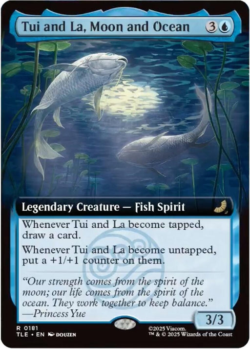 Image for Tui and La, Moon and Ocean (Extended Art) (181) (Foil) [Avatar: The Last Airbender: Eternal-Legal] - Magic: The Gathering