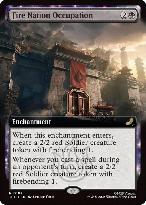 Image for Fire Nation Occupation (Extended Art) (187) [Avatar: The Last Airbender: Eternal-Legal] - Magic: The Gathering
