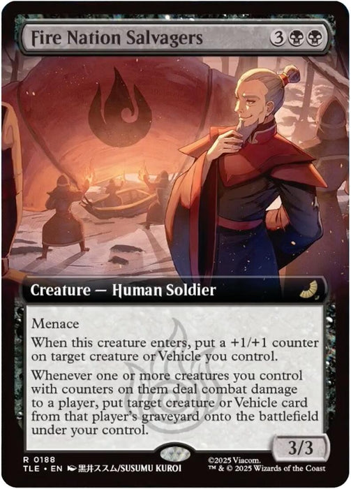 Fire Nation Salvagers (Extended Art) (188) (Foil) [Avatar: The Last Airbender: Eternal-Legal]