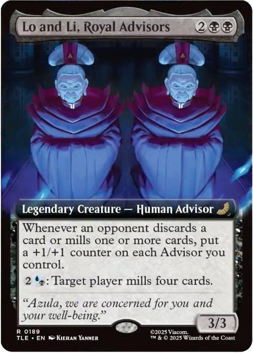 Image for Lo and Li, Royal Advisors (Extended Art) (189) (Foil) [Avatar: The Last Airbender: Eternal-Legal] - Magic: The Gathering
