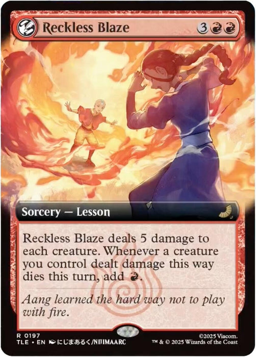 Image for Reckless Blaze (Extended Art) (197) [Avatar: The Last Airbender: Eternal-Legal] - Magic: The Gathering
