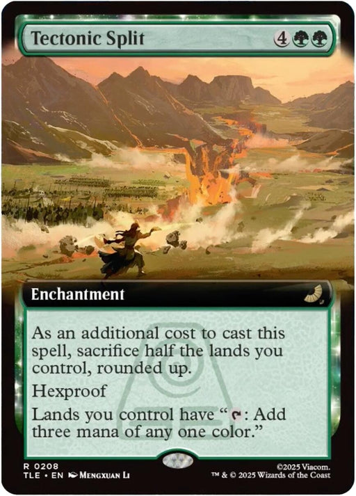 Image for Tectonic Split (Extended Art) (208) (Foil) [Avatar: The Last Airbender: Eternal-Legal] - Magic: The Gathering