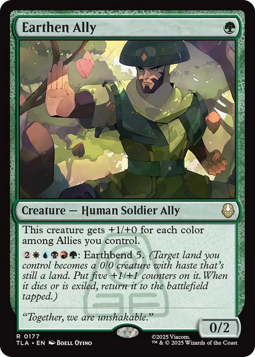 Image for Earthen Ally (177) (Foil) [Avatar: The Last Airbender] - Magic: The Gathering