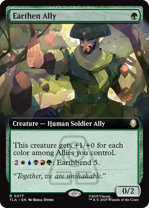Image for Earthen Ally (Extended Art) (377) (Foil) [Avatar: The Last Airbender] - Magic: The Gathering