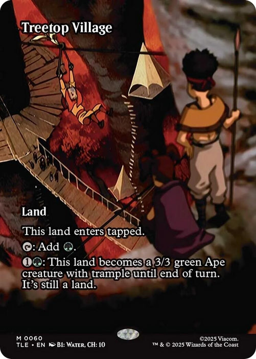 Image for Treetop Village (Borderless) (60) [Avatar: The Last Airbender: Eternal-Legal] - Magic: The Gathering
