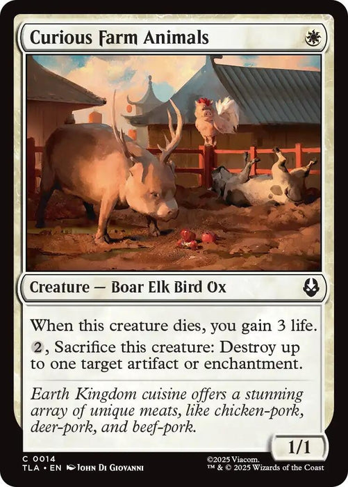 Image for Curious Farm Animals (14) [Avatar: The Last Airbender] - Magic: The Gathering