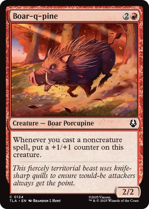 Image for Boar-q-pine (124) (Foil) [Avatar: The Last Airbender] - Magic: The Gathering