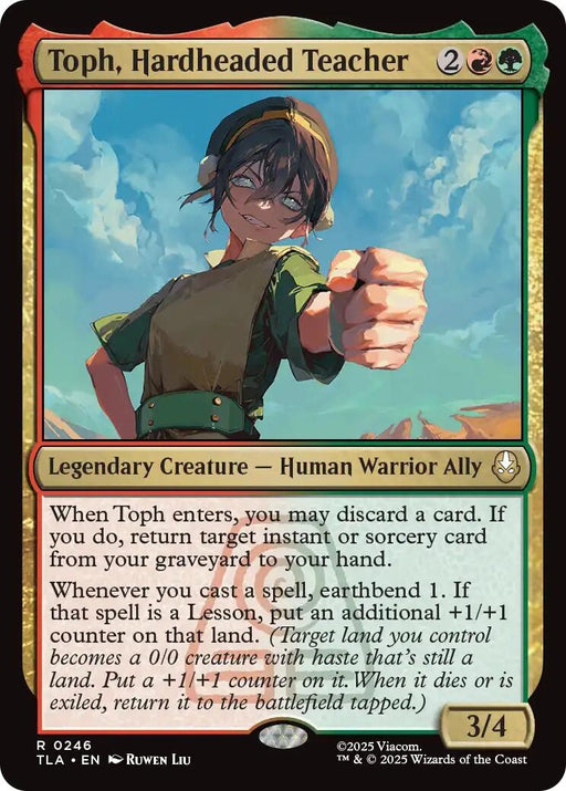 Image for Toph, Hardheaded Teacher (246) (Foil) [Avatar: The Last Airbender] - Magic: The Gathering