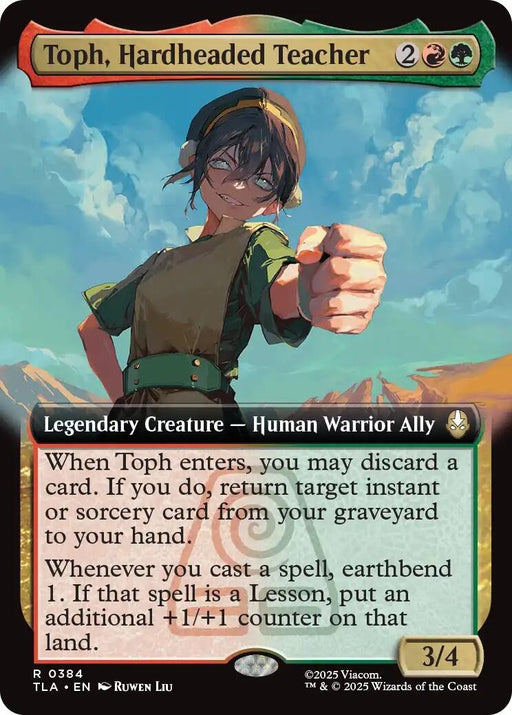Image for Toph, Hardheaded Teacher (Extended Art) (384) [Avatar: The Last Airbender] - Magic: The Gathering