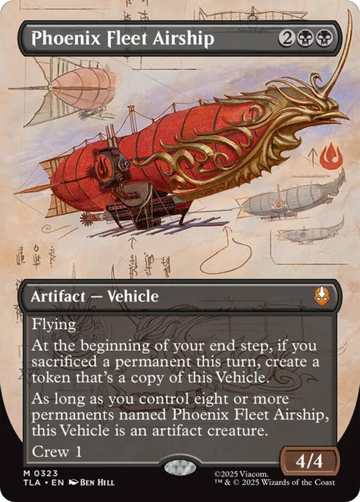 Image for Phoenix Fleet Airship (Borderless) (323) [Avatar: The Last Airbender] - Magic: The Gathering