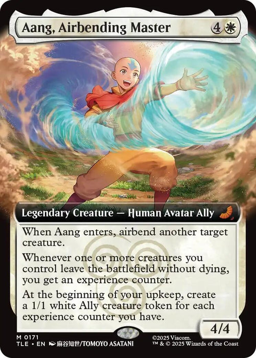Aang, Airbending Master (Extended Art) (171) (Foil) [Avatar: The Last Airbender: Eternal-Legal]
