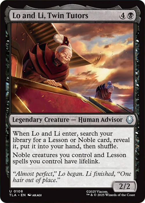 Image for Lo and Li, Twin Tutors (108) (Foil) [Avatar: The Last Airbender] - Magic: The Gathering