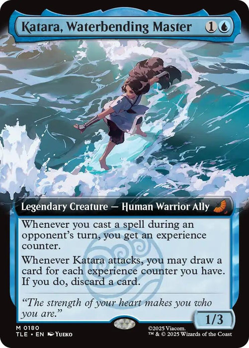 Image for Katara, Waterbending Master (Extended Art) (180) [Avatar: The Last Airbender: Eternal-Legal] - Magic: The Gathering