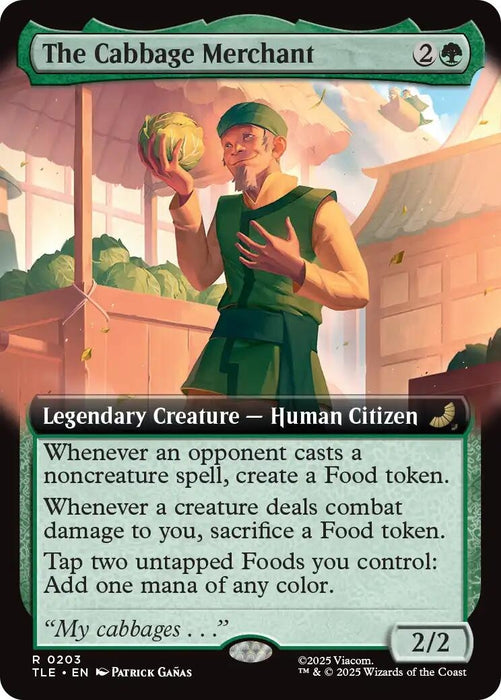 Image for The Cabbage Merchant (Extended Art) (203) [Avatar: The Last Airbender: Eternal-Legal] - Magic: The Gathering