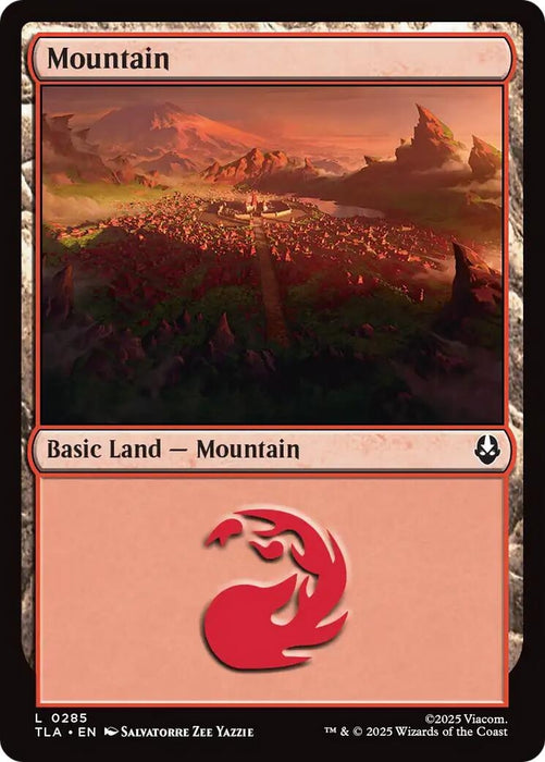 Image for Mountain (0285) (285) (Foil) [Avatar: The Last Airbender] - Magic: The Gathering