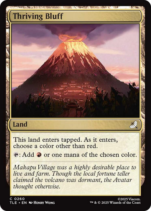 Image for Thriving Bluff (260) (Foil) [Avatar: The Last Airbender: Eternal-Legal] - Magic: The Gathering
