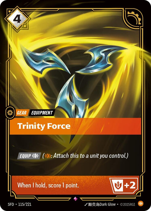 Image for Trinity Force (115/221) (Foil) [Spiritforged] - Riftbound: League of Legends Trading Card Game
