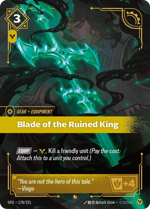 Image for Blade of the Ruined King (178/221) (Foil) [Spiritforged] - Riftbound: League of Legends Trading Card Game